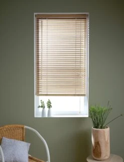 Store Vénitien Bois, Beige Rushmore, L.40 X H.130 Cm