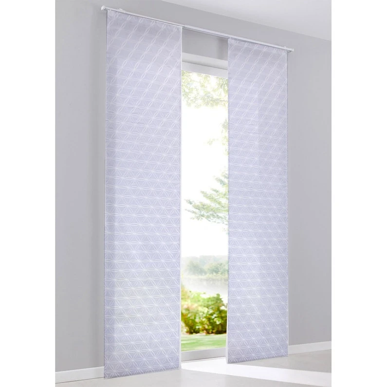 Panneau Japonais Rosace, Blanc, H.300 X L.60 Cm 1 Panneau Japonais Rosace, Blanc, H.300 X L.60 Cm