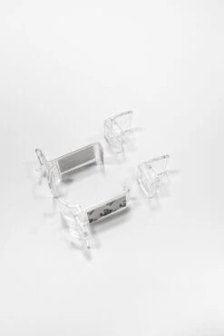 Lot De 2 Supports De Fixation Sans Perçage INSPIRE Blanc Pour Store Enrouleur