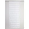 Paire De Vitrages Transparent, Pluton Blanc L.45 X H.120 Cm