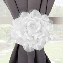 Embrasse Fleur Tissu, Blanc