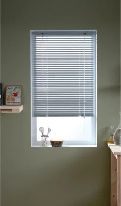 Store Vénitien Aluminium, Gris Los Angeles, L.40 X H.130 Cm