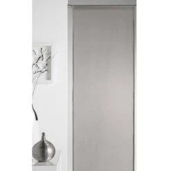 Panneau Japonais 5 Mondes, Gris, H.250 X L.50 Cm