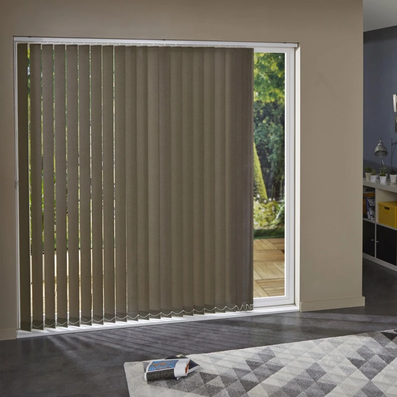 5 Lamelles Verticales Orientables Ancona, Marron, L.40 X H.260 Cm 1 5 Lamelles Verticales Orientables Ancona, Marron, L.40 X H.260 Cm