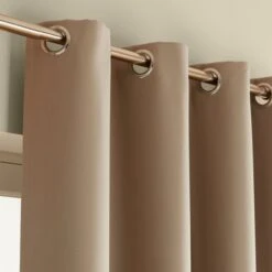 Rideau Tamisant Gris Beige L.140 X H.240 Cm