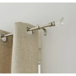 Kit De Tringle à Rideau Pure Diam. 16/19 Mm Acier Brossé 160/300 Cm