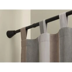 Tringle à Rideau City Noir Mat, Diam. 20 Mm De 57 à 87 Cm IB+