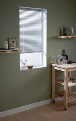 Store Vénitien Aluminium, Argenté Los Angeles, L.80 X H.130 Cm