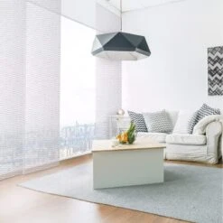 Panneau Japonais Structure, Blanc, H.250 X L.50 Cm