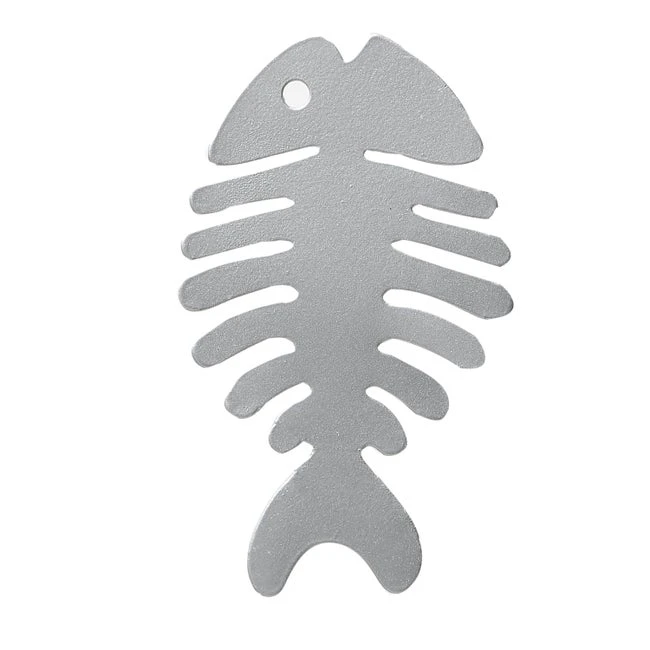 Embrasse Aimantée Aimant Poisson Argent, Argent 1 Embrasse Aimantée Aimant Poisson Argent, Argent