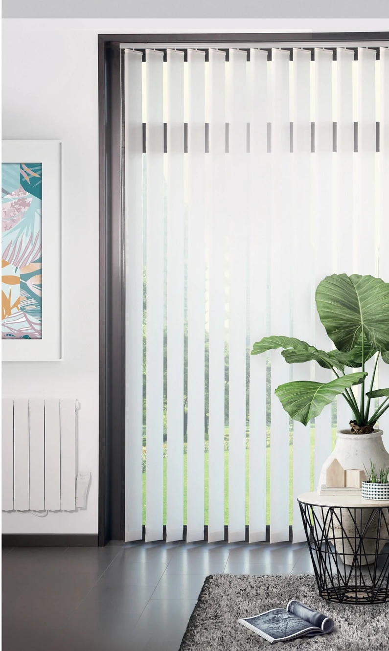 Kit Complet Rail Et Lamelles Verticales Orientables, Blanc L.150 X H.260 Cm 1 Kit Complet Rail Et Lamelles Verticales Orientables, Blanc L.150 X H.260 Cm