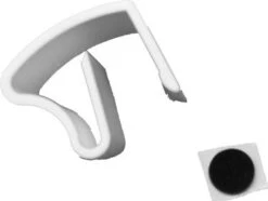 Jeu De 3 Supports Plastiques, Blanc, Pour Store Vénitien