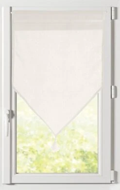 Vitrage Tamisant, Monna écru L.60 X H.120 Cm