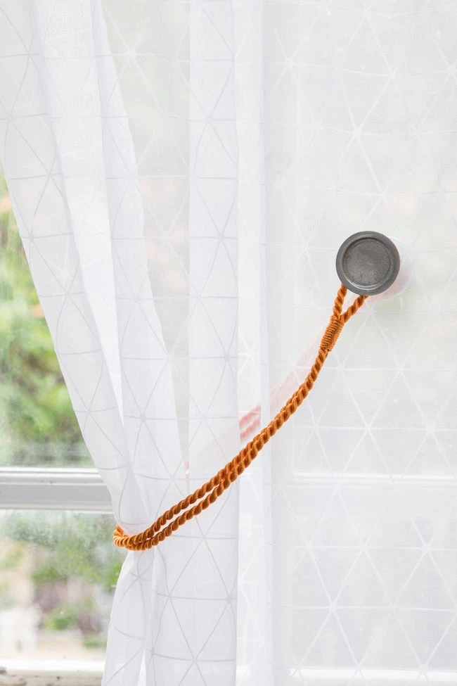 Cordon Viscose Pour Voilage Dia. 6mm, Orange 1 Cordon Viscose Pour Voilage Dia. 6mm, Orange