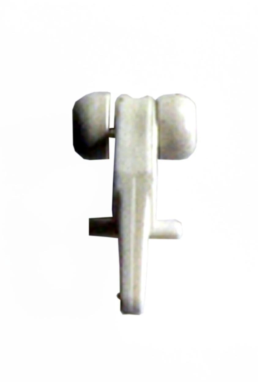 Lot De 10 Chariots En Plastique Blanc Exten Rail, L.1 Cm 1 Lot De 10 Chariots En Plastique Blanc Exten Rail, L.1 Cm