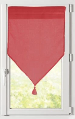 Vitrage, Monna Rouge L.60 X H.120 Cm