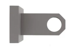 Lot De 2 Supports Re-perçage Mur Percé, D28 Mm Taupe Satiné IB+