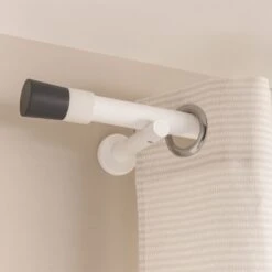 Embout INSPIRE, Gris Brut, Pour Tringle à Rideau Diam.28 Mm