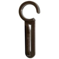 Agrafes Tringle à Rideau Chic 35 Mm Plastique Chocolat INSPIRE