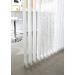 5 Lamelles Verticales Orientables Perle, Blanc, L.40 X H.260 Cm