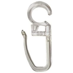 Agrafes Tringle à Rideau Design 35 Mm Plastique Transparent INSPIRE
