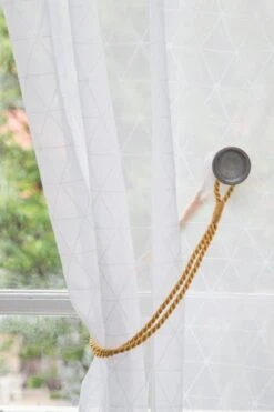 Cordon Viscose Pour Voilage Dia. 6mm, Crème