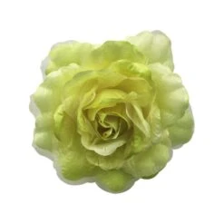 Embrasse Fleur Tissu, Vert Anis