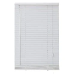 Store Vénitien Bois, Blanc, L.50 X H.130 Cm