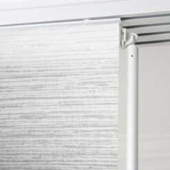 Panneau Japonais Wood, Blanc/gris, H.250 X L.50 Cm