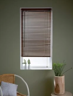 Store Vénitien Bois, Marron Rushmore, L.50 X H.130 Cm