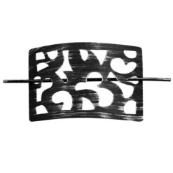 Broche Découpée, Noir