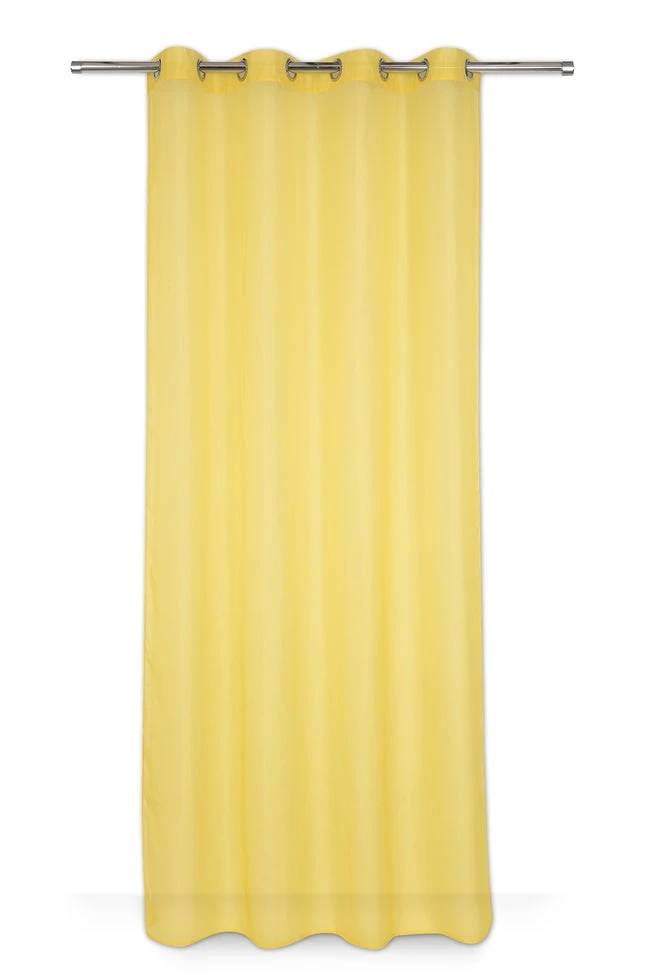 Voilage Tamisant, Kali Jaune Yuzu L.135 X H.240 Cm 1 Voilage Tamisant, Kali Jaune Yuzu L.135 X H.240 Cm