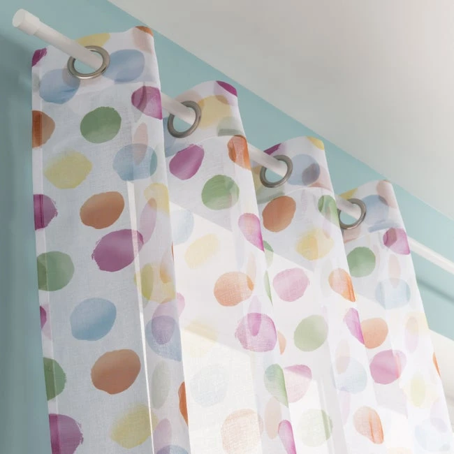 Voilage Tamisant, Lolipop, Multicouleur, L.140 X H.260 Cm INSPIRE 1 Voilage Tamisant, Lolipop, Multicouleur, L.140 X H.260 Cm INSPIRE