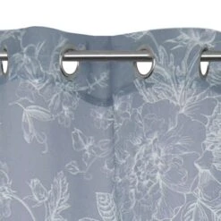 Rideau Tamisant, Abby Flower Blanc L.135 X H.280 Cm