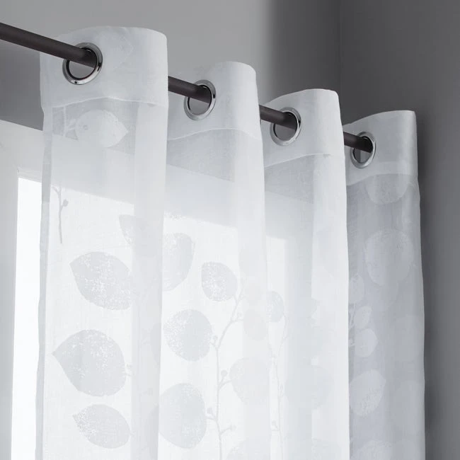 Voilage Tamisant, Marjolaine, Blanc, L.140 X H.260 Cm INSPIRE 1 Voilage Tamisant, Marjolaine, Blanc, L.140 X H.260 Cm INSPIRE