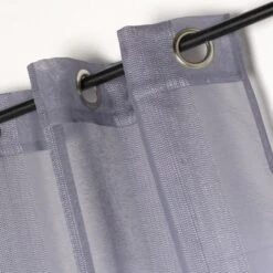 Voilage Tamisant, Perle Gris L.140 X H.260 Cm